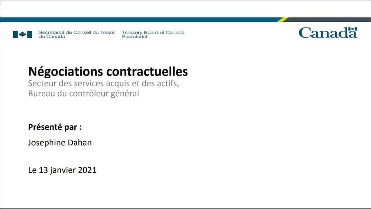 Francais: Négociation de contrats – 27 janvier 2021