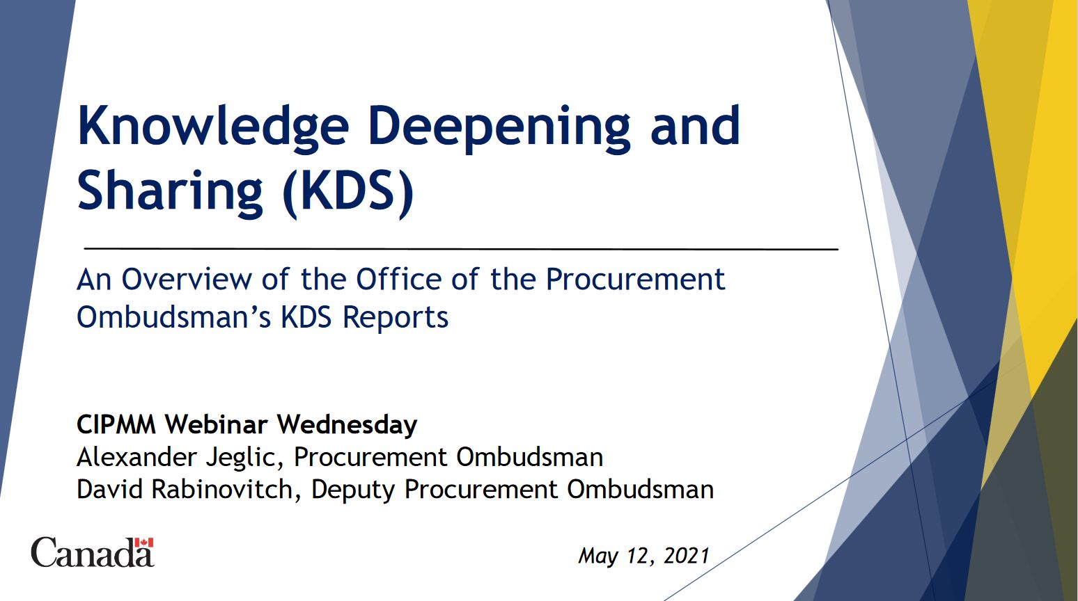 Overview of Research Conducted in the Office of the Procurement Ombudsman